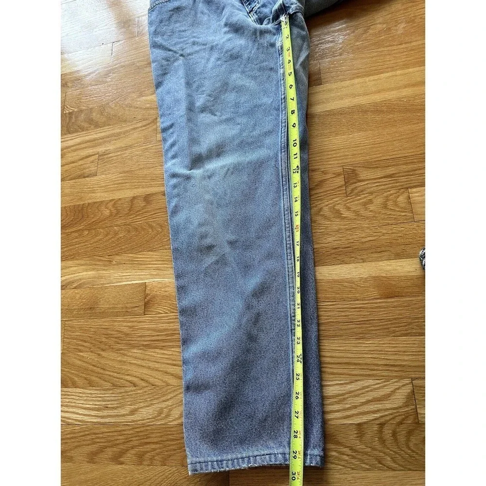 Vtg 90’s L.L Bean Jeans Relaxed Fit Women Sz 14 Tall Grunge Distressed Baggy‌ - Picture 9 of 12